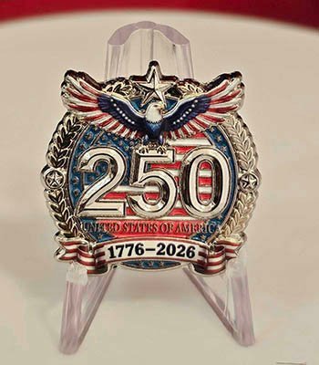 1.125" 250Th Lapel Pin